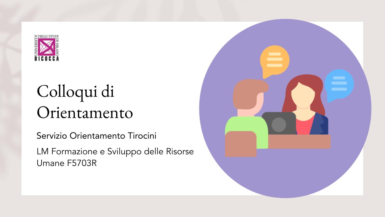 Colloqui Orientamento