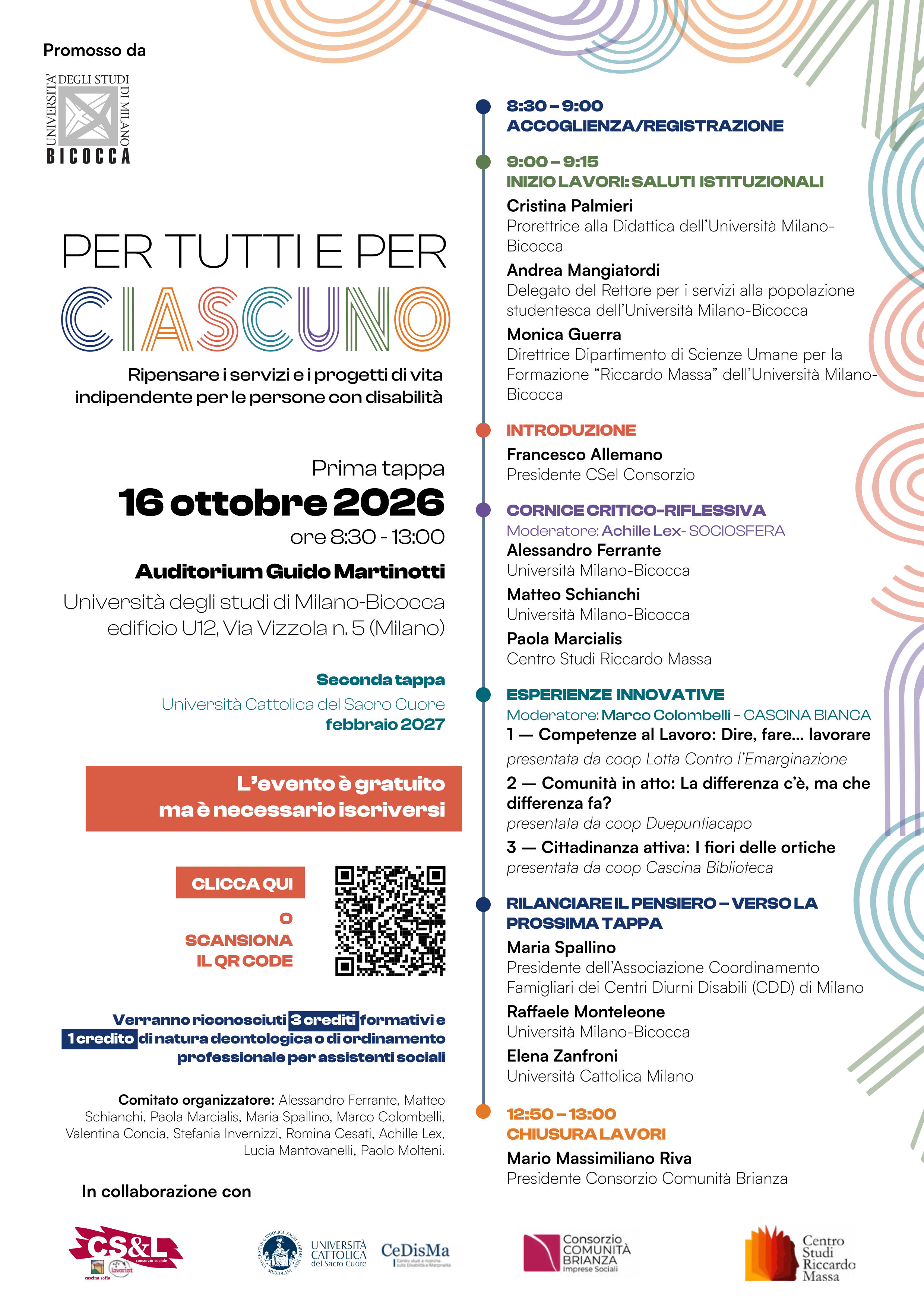 Convegno Per tutti e per ciascuno
