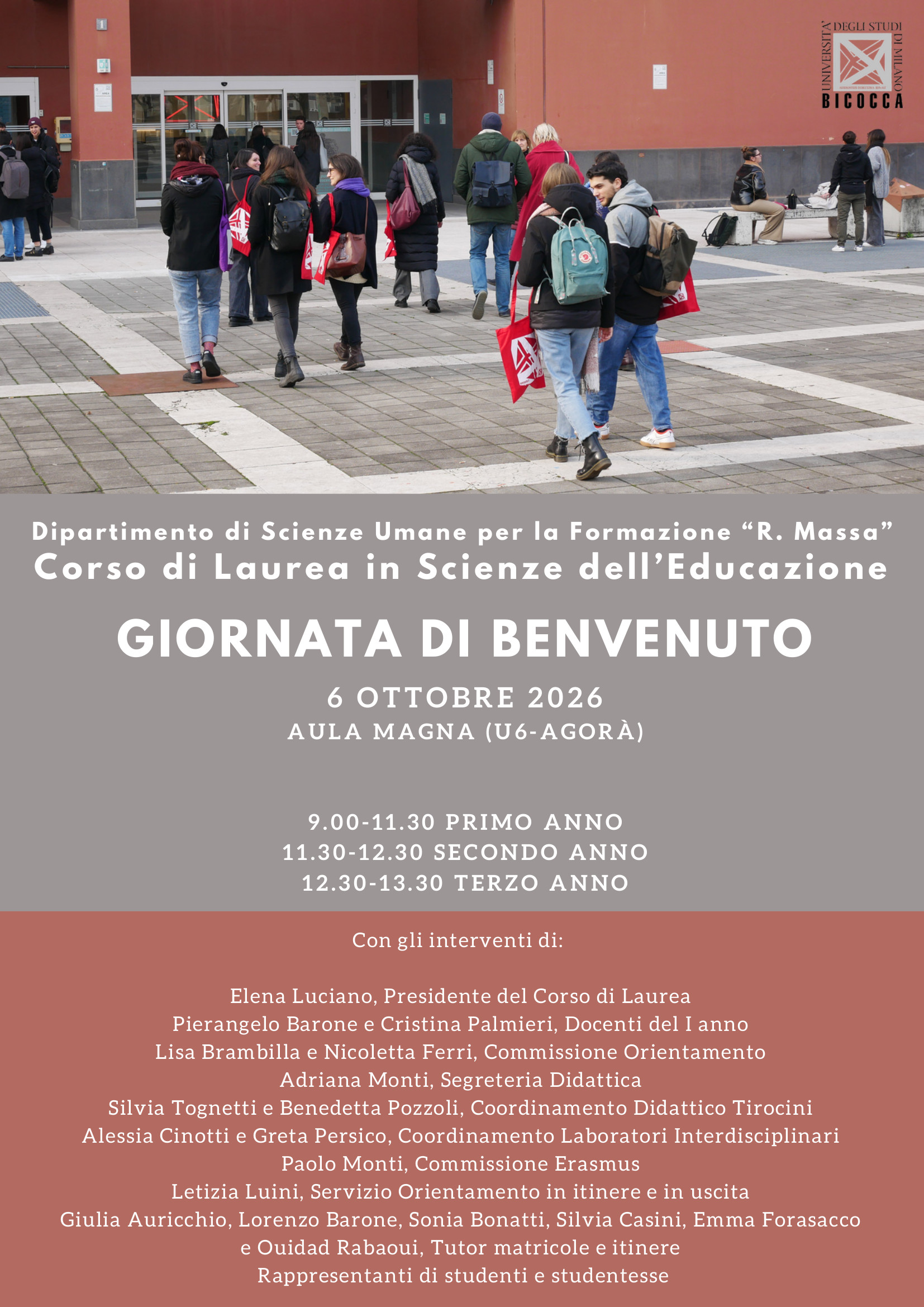 Giornata di benvenuto matricole 26/27