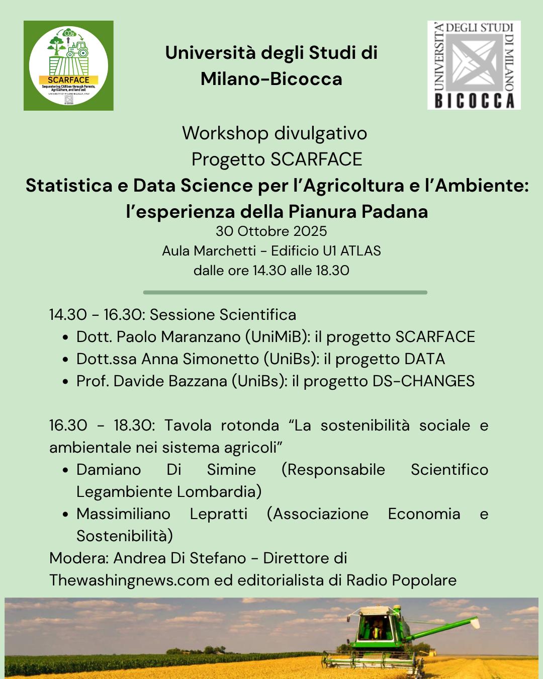 Locandina del programma del workshop